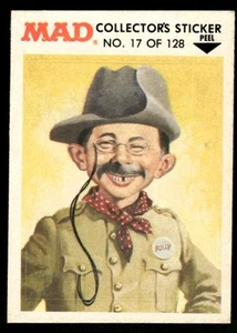 1983 MAD Magazine Collectors Sticker Fleer Alfred E Neuman VTG #17 - Picture 1 of 2
