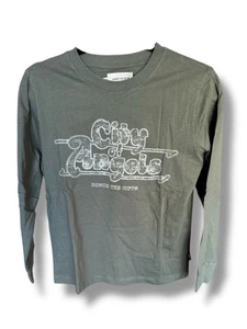 HONOR THE GIFT - City Of Angels Long Sleeve T - Shirt Olive Green SZ 12 Kids NWT - Picture 1 of 2