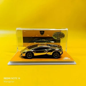 Hot Wheels LAMBORGHINI HURACAN STERRATO Gold CHROME (WANGSTAR CUSTOM) REAL RIDER - Picture 1 of 15