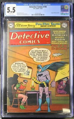 * DETECTIVE Comics #190 CGC 5.5 ORIGIN Batman! OW Pages 1952 (4529019009) * - Image 1 of 2