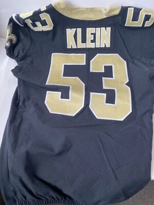New Orleans Saints Authentic #53 A.J. Klein Game Used Jersey 2019 Season - Picture 1 of 5