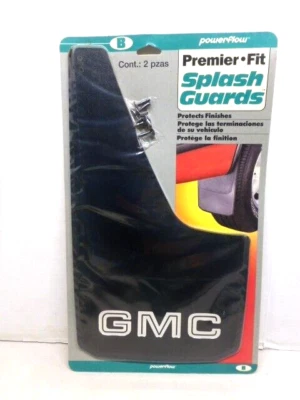 powerflow Premier Fit GMC Size B Splash Guards Black Front or Rear  NIP New - Image 1 of 4