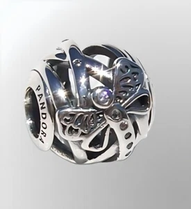 Genuine Pandora Sterling Silver Dreamy Dragonfly Charm 797025CZ Retired - Picture 1 of 7