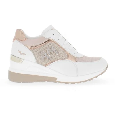 Armata di Mare Scarpe Donna Sneakers Casual in Ecopelle con la Zeppa AMD SS31H15 - Immagine 1 di 4