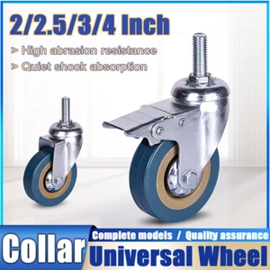 2/2.5/3/4 Inch PVC Universal Wheel Furniture Castors With Screw Silent, non-slip - Picture 1 of 25