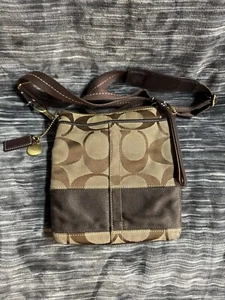 Coach Small Crossbody Purse Brown 10129 Womens - Picture 1 of 8