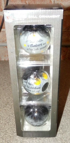 STEELERS GLASS BALL ORNAMENTS Cover