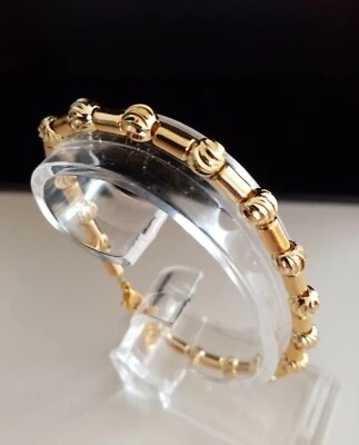 Schmuck Armband Spacer Perlen gefächert  vergoldet 19+4 cm - Bild 1 von 3