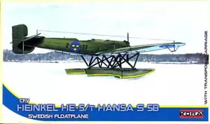 KORA Modelli 1/72 HEINKEL He-5 HANSA S 5B Aereo galleggiante svedese - Foto 1 di 4