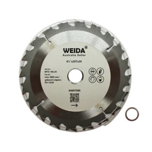 2x 160mm 20T Wood Cutting Disc Circular Saw Blade 6-1/4" TCT 20/16 ATB Kerf1.6mm - Picture 1 of 4