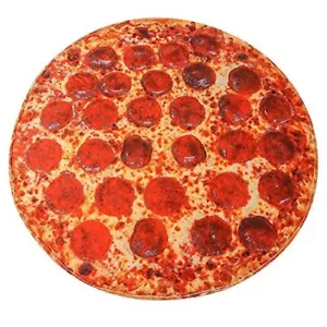 Pizza Blanket Food Blankets Funny Throw Blankets for Round Diameter 60inch - Picture 1 of 7
