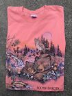 1993 Dakota du Sud T-shirt rose imprimé animal taille XL 