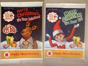 McDonald's 2024 The Elf on the Shelf - Merry Xmas Elf & Reindeer Books Set Of 2 - Picture 1 of 3