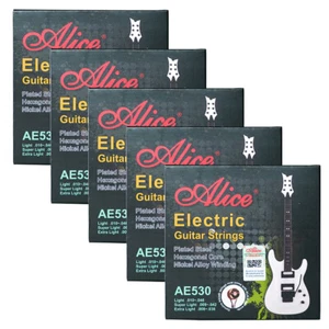 5 Sets Alice AE530SL Electric Guitar Strings Plated Steel Nickel Alloy Winding - Picture 1 of 7