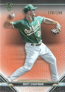 2021 Topps Triple Threads Baseball Amber #36 Matt Chapman /199