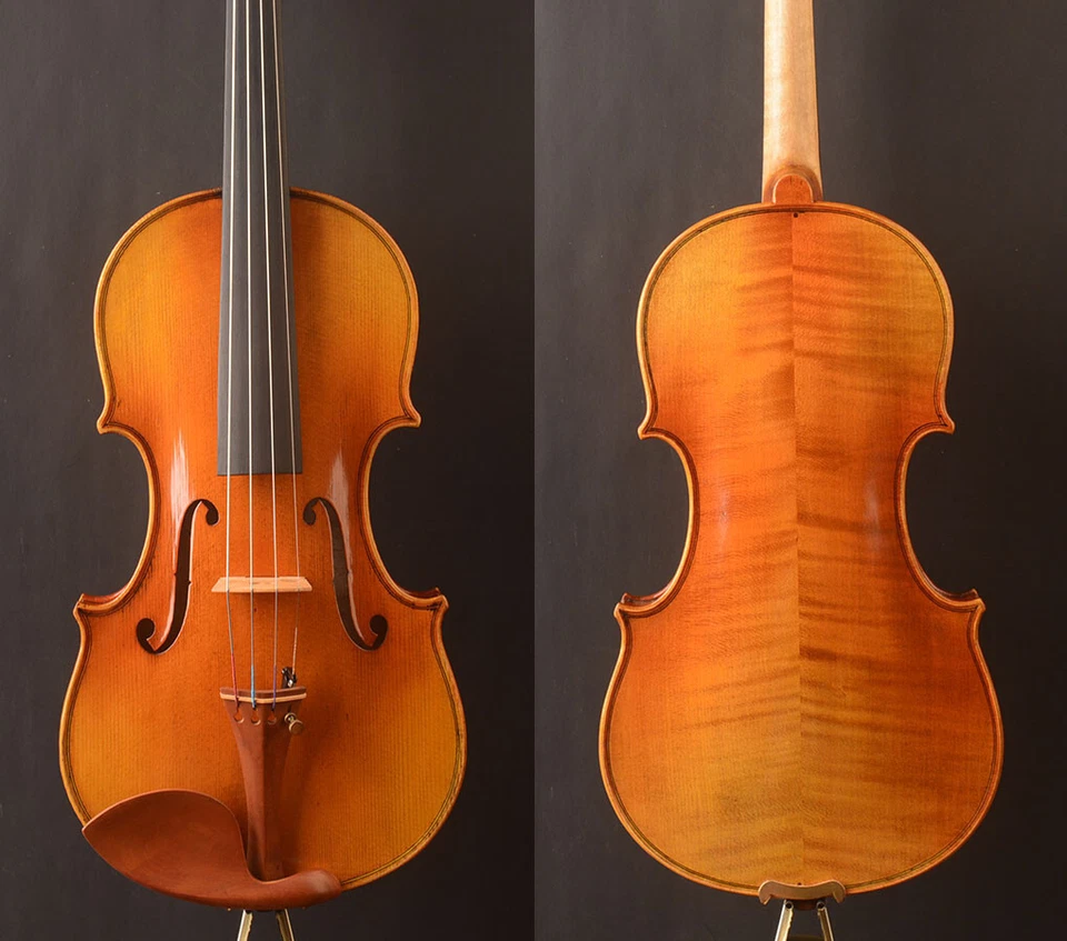 a Strad Model T19 Vioin Advanced Rich Warm Tone Oil Antique