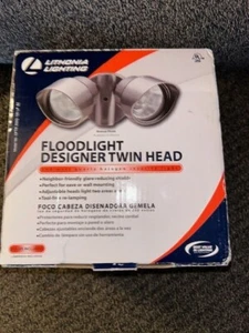 Lithonia Lighting Designer Twin Head Floodlight Bronze Finish -New Open Box (33) - Picture 1 of 8