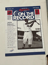 2002 Donruss Originals On The Record #13 Jackie Robinson/800 DODGERS!
