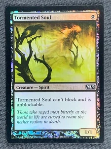 Tormented Soul 111/249 Common M13 Magic Card MTG 2012 Foil - Foto 1 di 3