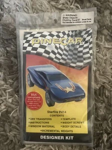 1995 Pine Car "Starfire" Designer Kit #P414 New In Plastic Bag Made In The USA - Picture 1 of 2