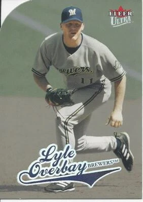 2004 Ultra Platinum No Serial Number Lyle Overbay 279 Brewers - Image 1 of 2