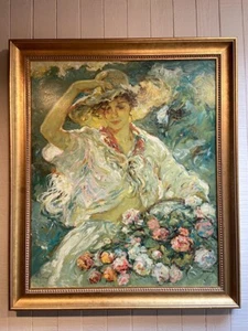 Signed Royo Print. "Sol De La Isla" Panel Edition 62/140.Serigraph on Claybord.  - Picture 1 of 6