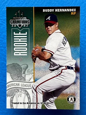 2003 Donruss Champions Buddy Hernandez #298 - Image 1 of 2