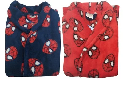 VESTAGLIA DA CAMERA BIMBO INVERNALE CORAL PILE CON CINTURA MARVEL SPIDERMAN - Imagen 1 de 4