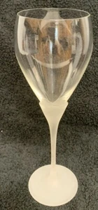 1 LILLY /TULIP FROSTED CRYSTAL WATER GOBLET/ WINE GLASS  MIKASA / SASAKI / TOWLE - Picture 1 of 8