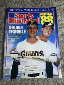 Sports Illustrated Magazine April 4, 1988  Mark McGwire and Will Clark - Picture 1 of 6
