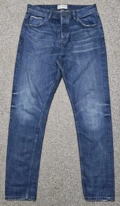 The Stronghold Selvedge Demin Jeans W32 x L34 Relaxed Tapered Blue (G) - Picture 1 of 5