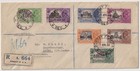 India Cover 1936 KGV Silver Jubilee ½c-8a Set Registered Bombay To Switzerland