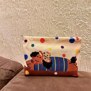 Cute Dachshund Cosmetic Bags Portable Girly Makeup Storage Bag Clutch Bags G _pu - Picture 1 of 9
