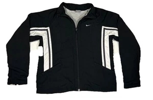Nike Track Jacket Boys M 8-10 Black Full Zip Long Sleeve  - Picture 1 of 17