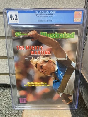 Martina Navratilova Sports Illustrated CGC 9.2 Newsstand 9/19/1983 - Image 1 of 4