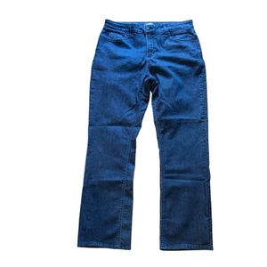 NYDJ Jeans Women’s Sz 14 Dark Blue Marilyn Straight Lift Tuck Stretch Pants - Picture 1 of 10