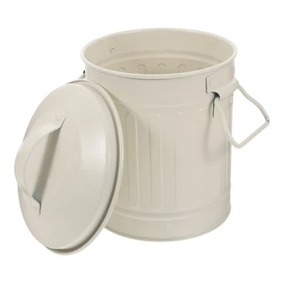  Schreibtisch Mülleimer Blecheimer Mit Deckel Metallstifthalter Winziger Kann - Bild 1 von 4