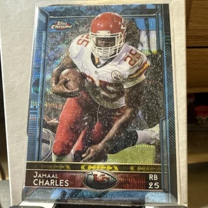 2015 Topps Chrome blue wave Refractor Jamaal Charles #7 - Picture 1 of 2