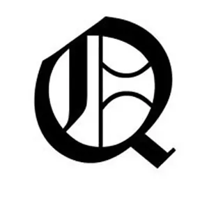 Old English Lettering - Letter Q - Car Tablet Vinyl Decal - Picture 1 of 1