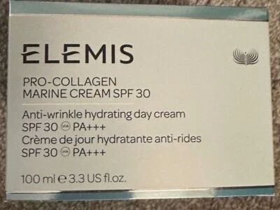 Elemis Pro-Collagen Marine Cream SPF 30, 100ml, Boxed, Fresh Expiry  2027, NEW - Image 1 of 4