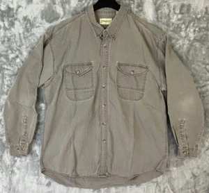 St. John's Bay Herren Langarm Hemd Gr. Taschen grau Gr. XLT Button-Down - Bild 1 von 9