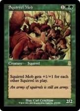WOTC MtG Odyssey Squirrel Mob (R) (Foil) VG