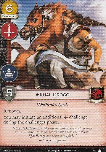 3 x Khal Drogo AGoT LCG 2.0 Game of Thrones Core set 162 - Image 1 of 1