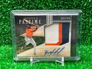 Yordan Álvarez #’d 13/25 Rookie Relic Auto Panini America’s Pastime 2020 RC RPA - Imagen 1 de 1