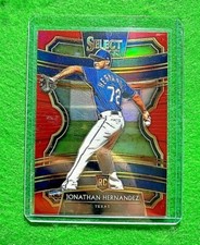 JONATHAN HERNANDEZ PRIZM ROOKIE CARD SP#/199 RANGERS RC 2020 SELECT BASEBALL SP 