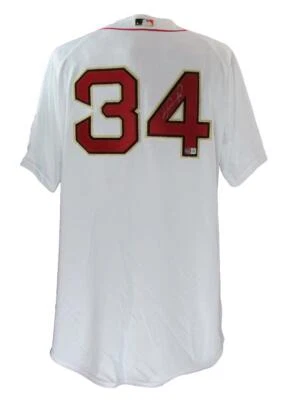David Ortiz Autographed Majestic Gold 2013 WS  Jersey Red Sox Beckett 177074 - Imagem 1 de 4