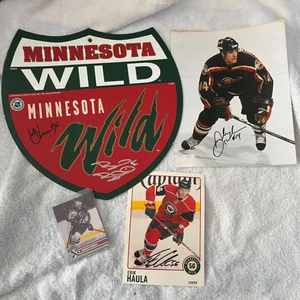 Minnesota Wild Autogramm Lot - Gaborik, Haula, Hendrickson, Bombardir, Laaksonen - Bild 1 von 5