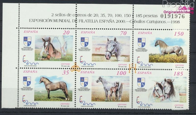 España 3443-3448 Seis bloque nuevo con goma origi (9910077 - Imagen 1 de 1