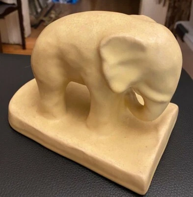 Vintage Ceramic Elephant Door Stop Book End - Image 1 of 4