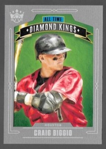 2020 Panini Diamond Kings All-Time Gray Frame Craig Biggio #ATDK-6 HOF
